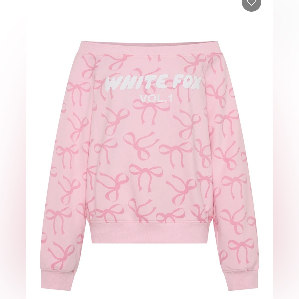 NWT WHITE FOX OFF THE SHOULDER SWEATSHIRT